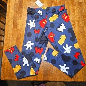 Adult Disney Mickey Mouse leggings new with tags vintage black
